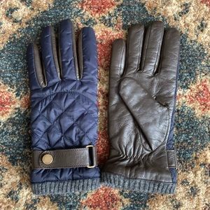 S/M POLO Ralph Lauren quilted leather men’s gloves